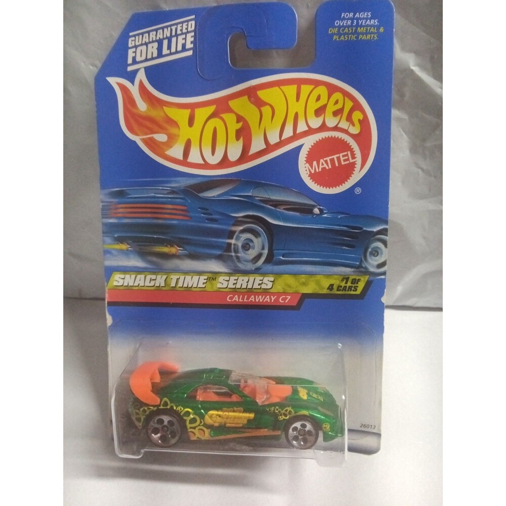 2000 Hot Wheels Callaway C7 #13 [Green] Snack Time Series Diecast Car !!